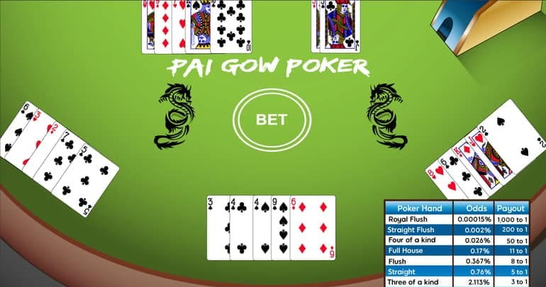 how to play pai gow poker